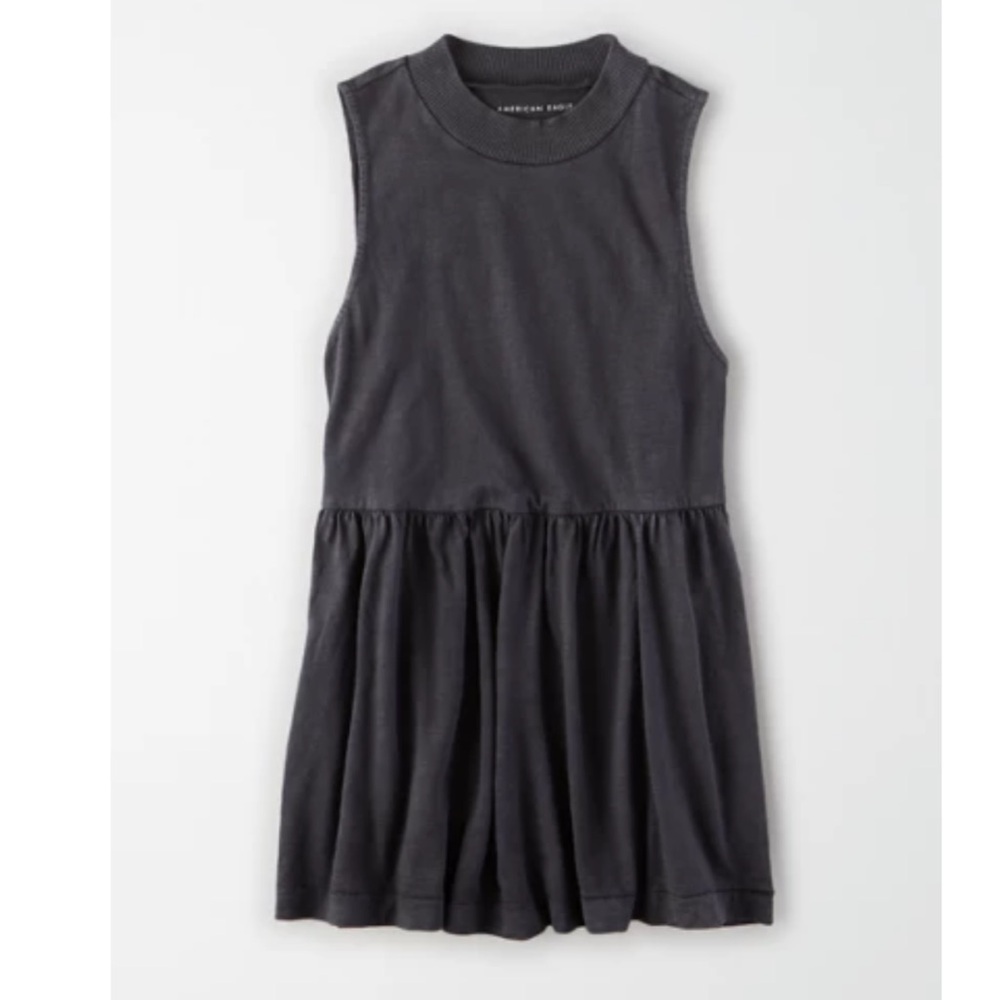 AE Mock Neck Babydoll Top